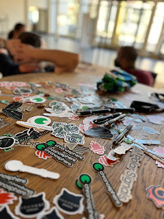 Company swag table